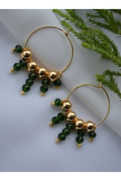 Stoneage Earrings - Gold Color -