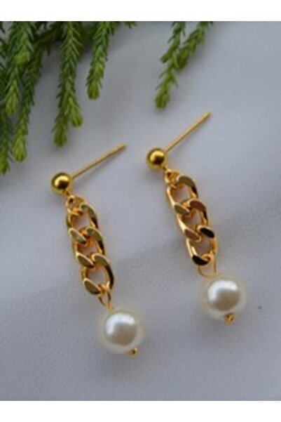 Stoneage Earrings - Gold Color -
