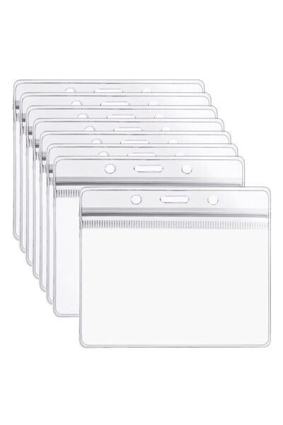OEM Pachet de 50 de suporturi din plastic pentru carduri de identitate |   Et...