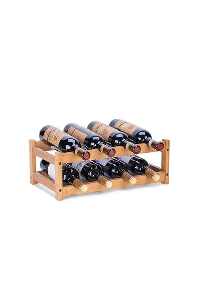 Generic Brand 2-tier wine rack, wine rack, vertical, wine bottle, red wine, B...