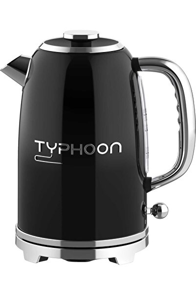 Typhoon غلاية كهربائية Ty-01-001 B، 2200 واط، 1.8 لتر - أسود فضي