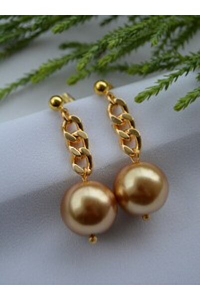 Stoneage Earrings - Gold Color -