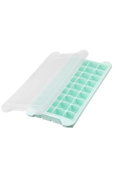 Generic Brand Formă pentru cuburi de gheață cu capac,silicon,ustensilă de buc...