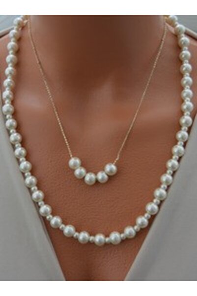 Stoneage Necklace - Gold Color -