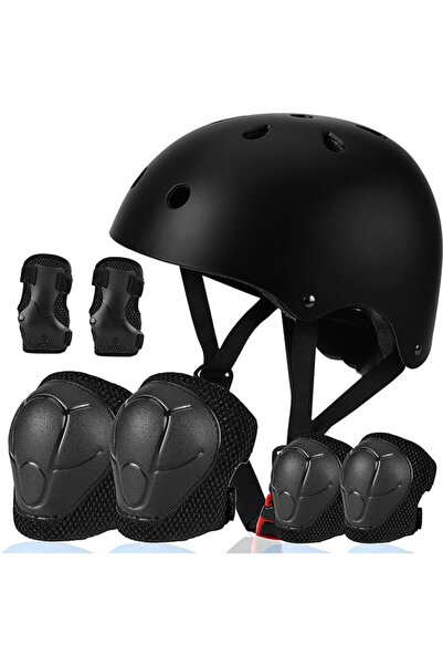 GGEROU Kids Bike Helmet Set,Kids Protective Gear Set Knee Pads for Toddler He...