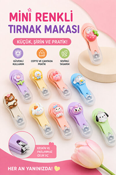 House Bird Mini Renkli Tırnak Makası Sevimli Figürlü Paslanmaz Çelik Taşınabi...