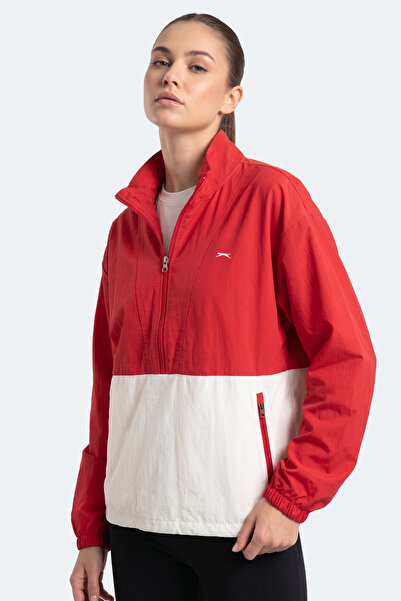 Slazenger RYDER I Jachetă de vânt roșie pentru femei