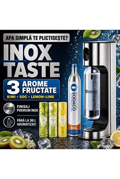 Magic Bubble Inox Starter + Kiwi + Floare de Soc + Lămâie-Lime