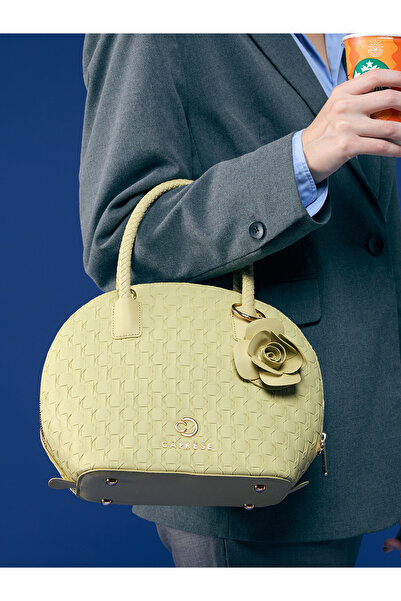 Caprese ROSA DOME SATCHEL MEDIUM PISTACHIO | Women's Fashion Handbag Bag With...