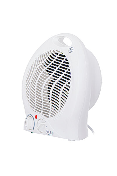 adler Incalzitor cu ventilator AD7728, termostat, 2 trepte de incalzire 1000W sau 2000W, functie ventilator, protectie la supraincalzire, maner transport, alb