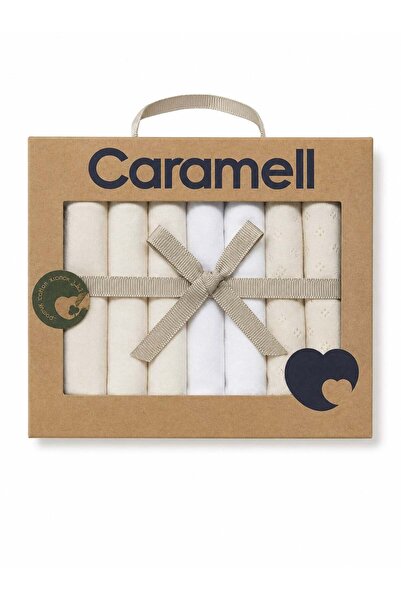 Caramell 100% Organic Cotton Boxed Set of 7 Baby Mouth Wipes Cream