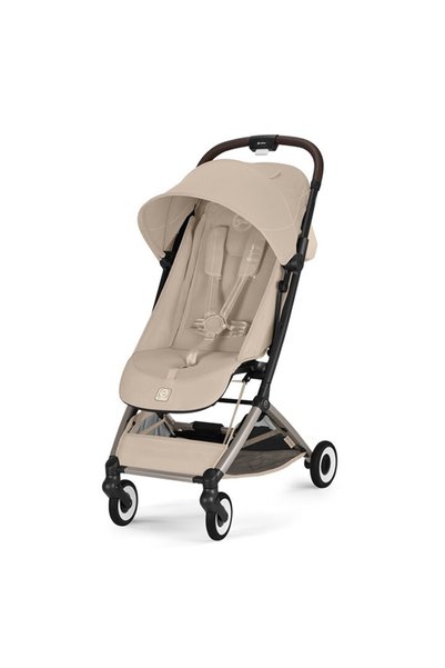 Cybex Χρυσό Orfeo Αμυγδαλί Μπεζ Καρότσι " (Gold Orfeo Almond Beige Stroller) ...