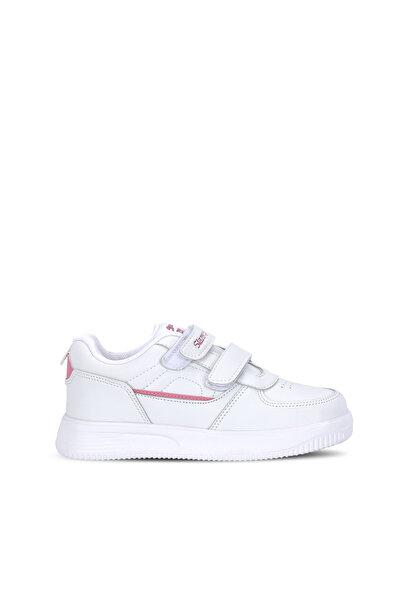 Slazenger KALIPSO F Αθλητικά παπούτσια για κορίτσια με Velcro λευκά/ροζ καθημ...