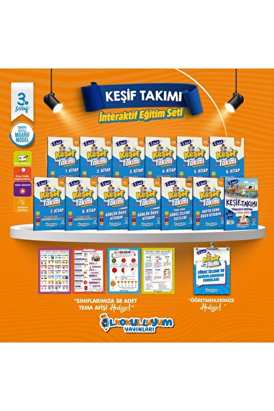 ilkokulluyum YAY. KEŞİF TAKIMI 3.SINIF İNTERAKTİF EĞİTİM SETİ