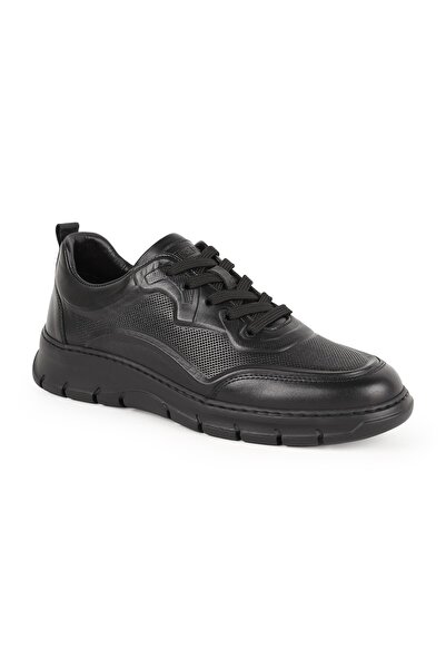 Libero Men's Sneaker Shoes Genuine Leather Antique Perforated Lace-Up Lightwe...