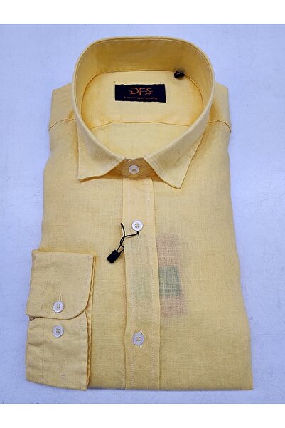Des Long Sleeve Regular Fit Button-Down Collar Sporty Cotton Breathable 100% ...