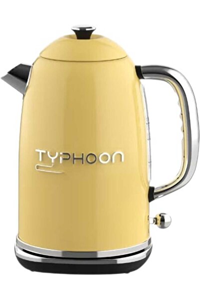 Typhoon غلاية كهربائية Ty-01-002 Y، 2200 واط، 1.8 لتر، مقبض فضي - أصفر