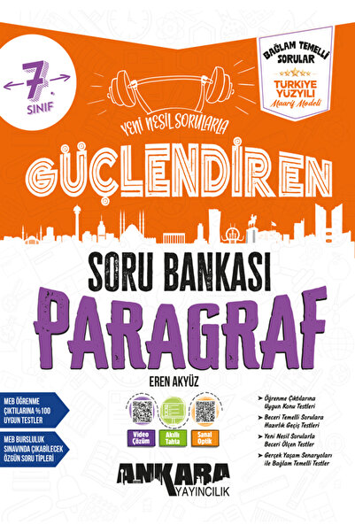 Ankara Yayıncılık 7.SINIF YENİ BAĞLAM TEMELLİ GÜÇLENDİREN PARAGRAF SORU BANKASI