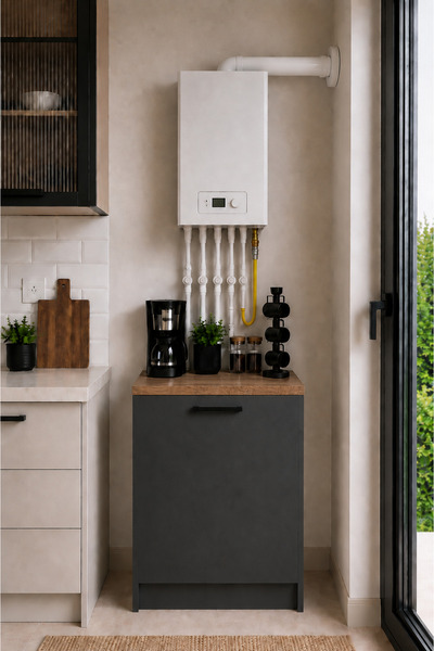 Tdesigno Bien Kombi Alt Dolabı – Kahve Köşesi - Çok Amaçlı Dolap - Erzak - Mu...