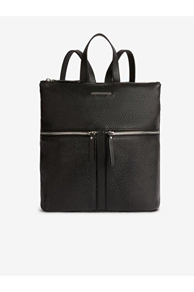 Geox Borsa - Rucsac de damă din piele, negru
