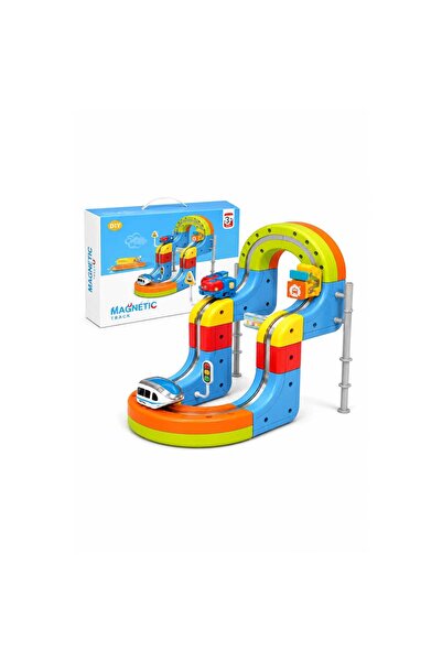DAT DIY Magnetic Rail Car Playset, DT-655-47A