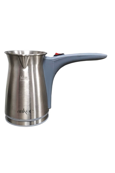 ANKOR Ηλεκτρικό Briki ΑΝΟΞΕΙΔΩΤΟ-ΓΚΡΙ 400ml 800W
