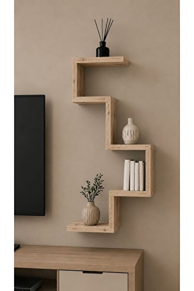 Beraris dekoratif duvar rafı %100 mdf