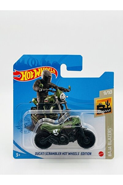 HOT WHEELS Ducati Scrambler Motorsiklet Koyu Yeşil - Haki