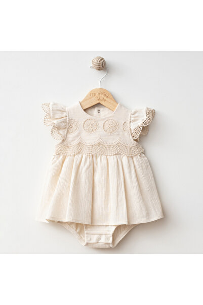 DIDuStore Mymi̇o Girls 3-6-9-12 Months Embroidered Kri̇nkil Body