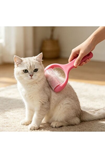 Re Animal hair removal roller 1 piece, 60 adhesive sheets, length 18cm, for c...