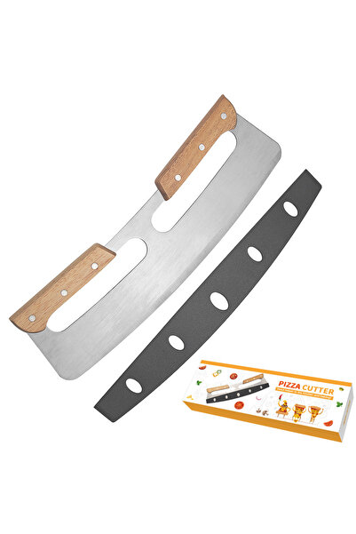 Generic Brand Cutter pizza din inox, cutter pizza, ustensilă de bucătărie, inox