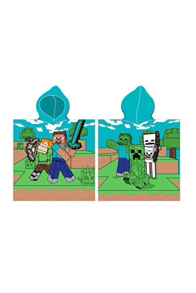 MINECRAFT Διαμαντένιος Αμυντικός Πόντσο Πετσέτας Θαλάσσης 50x115 εκ.