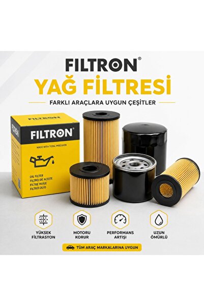 Filtron Yağ Filtresi Honda Civic VII 1.6 iES 110 HP 2001-2005 Uyumlu