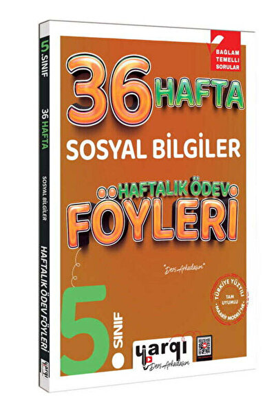 Yargı Yayınevi Yargı Ders Arkadaşım 5.Sınıf Sosyal Bilgiler 36 Haftalık Ödev ...