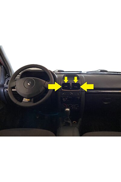 Renault Clio 2 Havalandırma Izgarası Orta Petek 2004-2009 (Enjeksiyon Üretim)