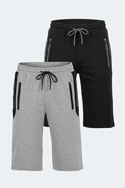 Slazenger Neacel Set of 2 Men's Black - Navy Blue Shorts