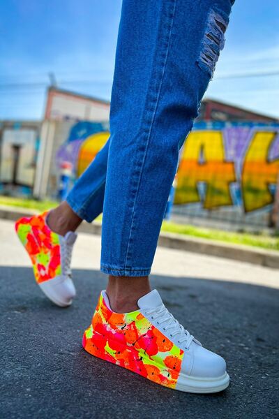 remss Rs254 - Cbt Pittura Men's Shoes 535 Neon Orange / Black Rain