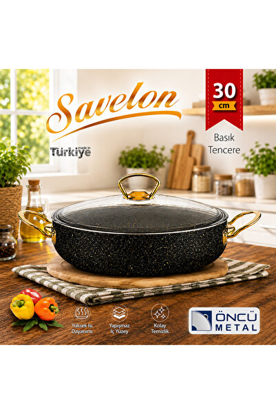 Genel Markalar ÖNCÜ SAVELON GRANİT BASIK TENCERE (30 cm)