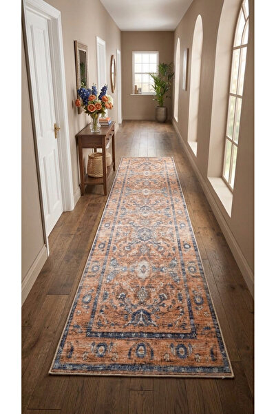 Halise Home Kaymaz Taban Yıkanabilir Kalın Dokulu Halı & Yolluk & Mutfak Halısı