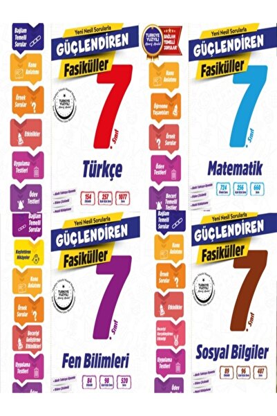 Ankara Yayıncılık 7.SINIF YENİ BAĞLAM TEMELLİ GÜÇLENDİREN FASİKÜL 4'LÜ SET (T...