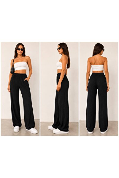 NOLERA EV GİYİM BOLPAÇA FİTİLLİ PANTALON