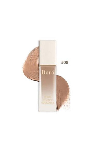 DORA كونسيلر تيرا للهالات السوداء والعيوب، سائل طبيعي غير لامع، درجة اللون 08 #