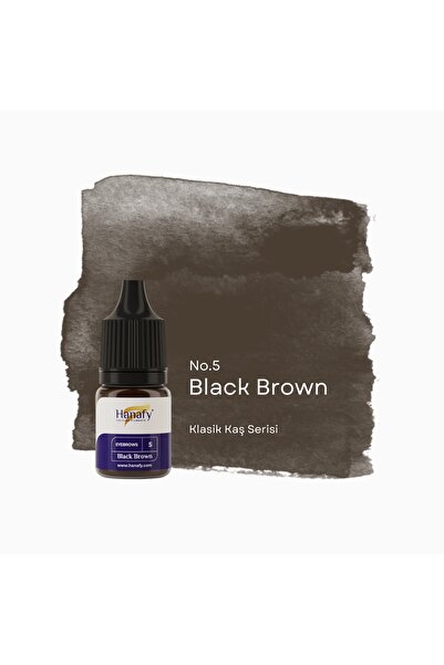 HANAFY Black Brown No5 5ml Kalıcı Makyaj Kaş Pigmenti