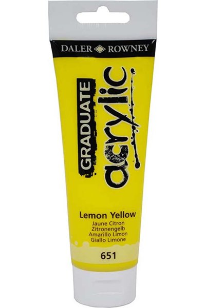 Generic Brand Ακρυλικό Χρώμα 120ml Κίτρινο Λεμονί Graduate Acrylic (123120651)