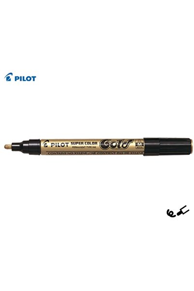 Pilot Μαρκαδόρος Ανεξίτηλος Χρυσός 2mm (SC-G-M(GOLD))