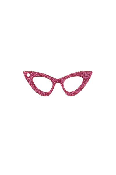 NO BRAND Γυαλιά Πεταλούδα μεγάλο glitter plexiglass κρεμαστό70x24mm - %cf%81%...