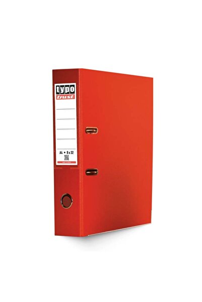 TYPOTRUST Φάκελος 8x32 εκ. Πλαστικός Κόκκινος (KR832-01)