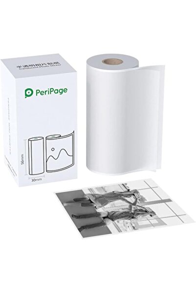 PeriPage ورق حراري، ملصقات صور شفافة من PeriPage مقاس 56 × 30 مم، لاصقة خالية...