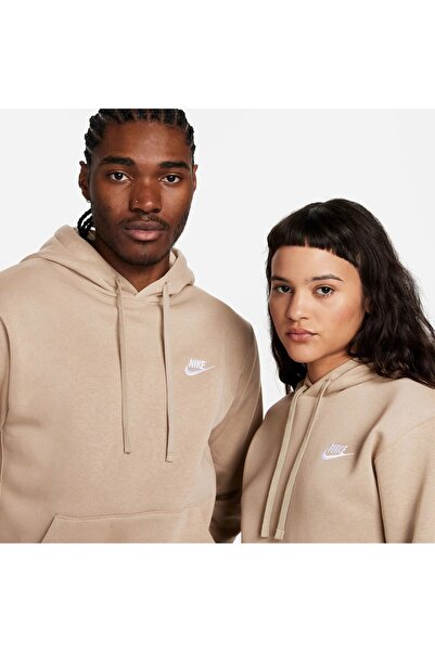 Nike Sportswear Club Fleece Unisex Kahverengi Günlük Sweatshirt