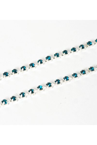 NO BRAND Τρέσσα με κρύσταλλα χαλκός 3.1mm/μέτρο